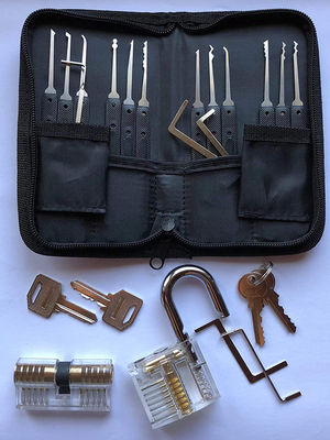 24PC 鍵師用品 ステンレス鋼の鍵拾いセット