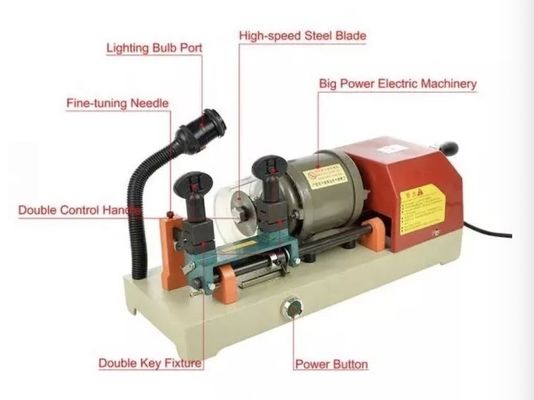 220V/110Vのキーコピー機と50/60Hzのキーカット機