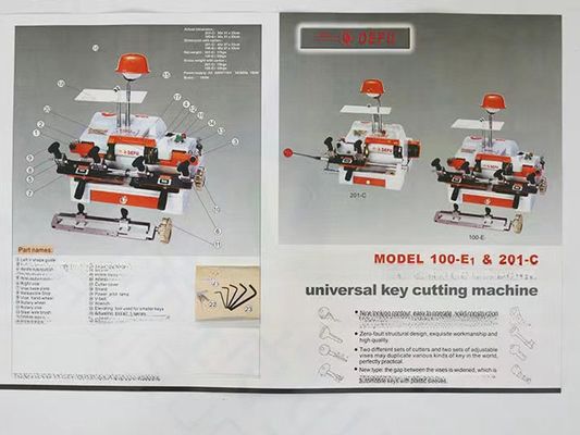 DEFU 100E1 ユニバーサルキーカット 複製機 ドアと車の鍵に最適